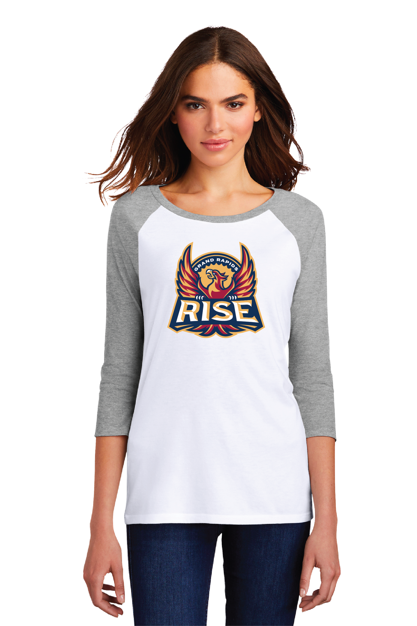 Ladies Frost White Raglan