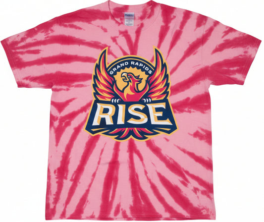 Tie Dye Yth Primary Logo Tee - Red